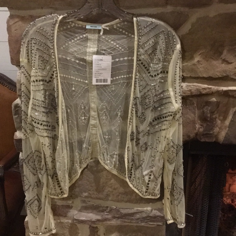 Beaded top/cardigan